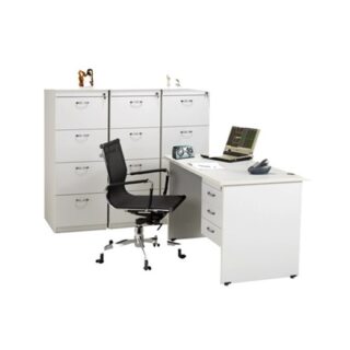 "Meja Kantor Aditech SS 6012 + 3 Laci gantung (120cm)"